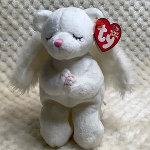 Vintage Ty Beanie Babies Plush Blessed Angel Bear Stuffed Animal Toy with Tags